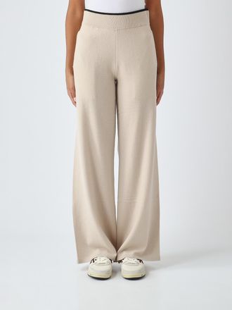 Pinko Pantaloni palazzo a vita alta in maglia di lana e cashmere
