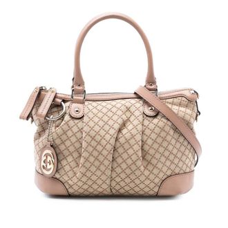 Gucci Pre-owned Gucci Diamante Canvas Sukey Satchel Ladies PDXA0DZBU0N8FPDI