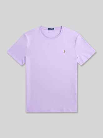 Polo Ralph Lauren Regular Fit T-Shirt aus reiner Baumwolle in Lila, Gr&ouml;&szlig;e XXL