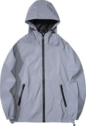 Generic Womens Rain Jacket, Ladies Cycling Jackets Waterproof Reflective, Lightweight Windproof Rain Coats Fashion Hooded Raincoat With Pockets, Casual Versat