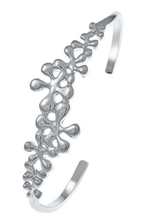 Lucy Quartermaine Splash Cuff Bangle in Sterling Silver at Nordstrom, Size 6.5
