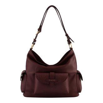 Pourchet Tassen, Dames, Rood, ONE Size, Leer, Reporter Schoudertas