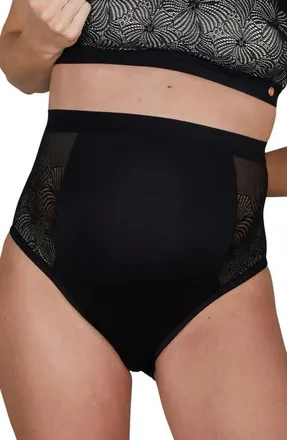 Cache Coeur Maxi maternity panties Dahlia in Black at Nordstrom, Size X-Large