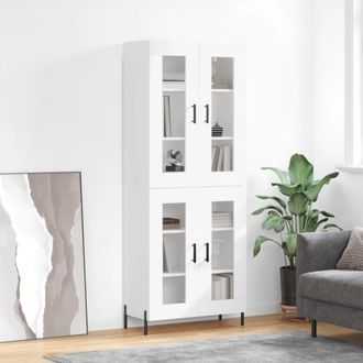 Berkfield Home Highboard White 69.5x34x180 cm Engineered Wood