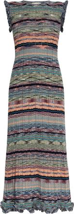 Ulla Johnson Abito corto a righe - Verde