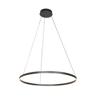 Steinhauer Steinhauer - L&aacute;mpara Colgante - Ringlux - Negro - Metal - &Oslash; 80cm