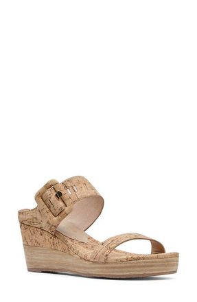 Donald J Pliner Gizelle Platform Wedge Sandal in Natural at Nordstrom, Size 7.5