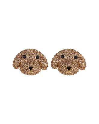 Eyecandy LA Eye Candy La Cz Poodle Pink Stone Stud