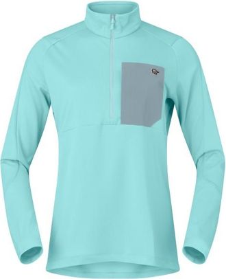 Norr&oslash;na Femund Warm1 Half-Zip Fleecepullover f&uuml;r Damen | t&uuml;rkis