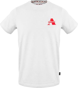 Aquascutum Heren borst Logo Regular T-Shirt (Wit)