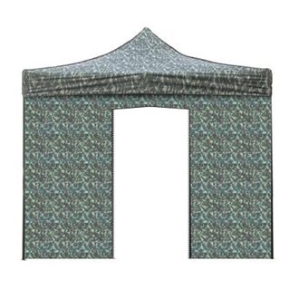Evergreen Cubierta Lateral Militar Impermeable 3x2m Con Puerta Enrollable Para Cenador Resellable 3x3m