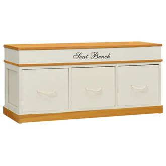 vidaXL Banco De Entrada De Almacenamiento Mueble Zapatero Vidaxl