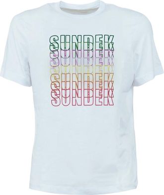 Sundek T-shirts - Heren - T-shirts - Wit - M - Katoen - Tops