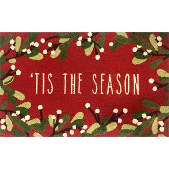 R16 Home Tis the Season Holiday Indoor/Outdoor Doormat in Red Green at Nordstrom Rack, Size 24X36 Ft