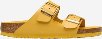 Birkenstock Unisex Leather Sandals Arizona Yellow Slippers Flat Shoes