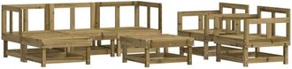 vidaXL 7 Piece Garden Lounge Set Impregnated Wood Pine vidaXL