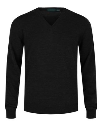 Slowear Zanone V-Neck Wool Blend Sweater