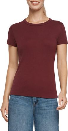 Three Dots Cotton Crewneck T-Shirt in Fig at Nordstrom Rack, Size X-Small