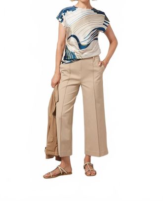 Lyss&eacute; Miranda Straight Leg Trousers In Khaki