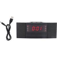 OEM Radio Despertador Digital Am/fm Con Led, Zumbador, Funci&oacute;n De Repetici&oacute;n De Alarma Y Temporizador De Apagado Autom&aacute;tico, Carga Usb. - Crezuo