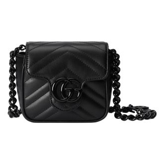 Gucci (WMNS) Gucci GG Marmont Belt Bag Black 739599-UM8KV-1000