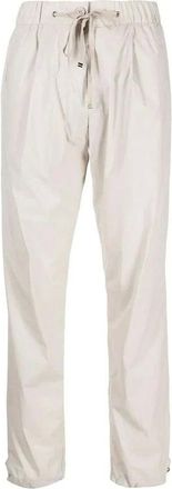 Herno Broeken, Dames, Wit, S, Grijze Elastan Casual Broek