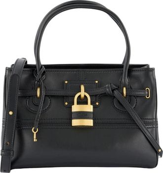 Chlo&eacute; Paddington Bag - Dames - Handtassen - Zwart - ONE Size - Katoen - Tassen