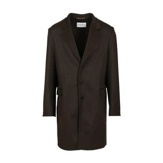 Givenchy Regular Fit Double Face 3Bt Coat - male - Givenchy - Single-Breasted Coats - Green - XL - Coats