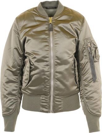 Alpha Industries Ma-1 Base Flight Jacket - Dames - Bomber jackets - Groen - XS - Leer - Jassen