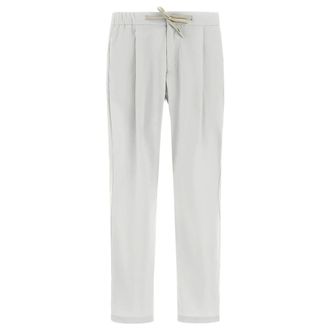 Herno Straight Trousers, male, Gray, Size: XS Breathable Stretch Nylon Trousers