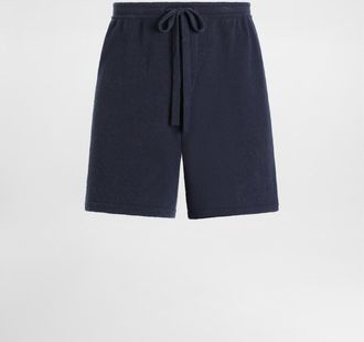 Dolce & Gabbana Smooth Knit Shorts - Man Pants And Shorts Blue 44