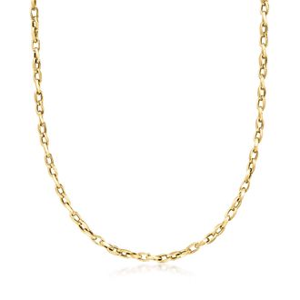 Ross-Simons Italian 18kt Yellow Gold Twisted Cable-Link Necklace