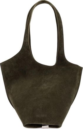 The Attico Medium La Scoop Suede Top-handle Tote Bag