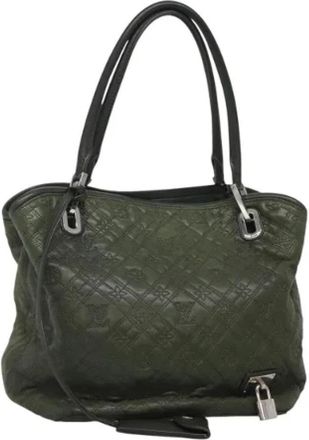 Louis Vuitton Tweedehands Canvas Louis Vuitton tassen - Dames - Vintage Handtas - Groen - ONE Size - Vintage