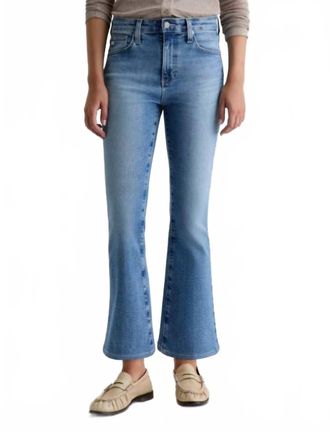 AG - Adriano Goldschmied Farrah Boot Cut Cropped Jeans In 18 Years Smolder