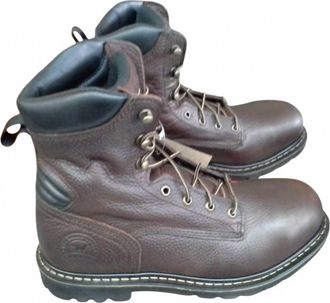 Red Wing Shoes Mens Farmington Leather Safety Work Boots In Brown