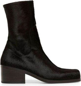 Mars&egrave;ll Cassello Enkellaarsjes - Dames - Laarzen met Hak - Bruin - 39 EU - Leer - Schoenen