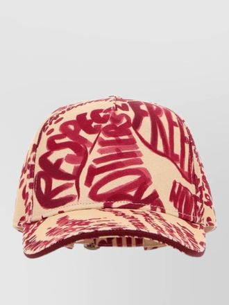 Dsquared2 denim printed baseball cap