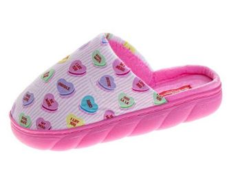 Sweethearts Ladies Conv. Heart Slippers S-XL in Pink Multi at Nordstrom, Size 11.5