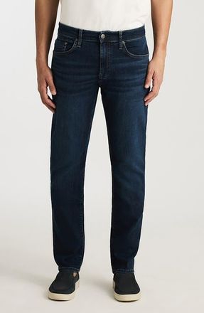 Mavi Marcus Slim Straight Leg Jeans in Dark Brushed Organic Vintage at Nordstrom, Size 34 X 32