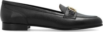 Ferragamo Bax Loafers - Dames - Loafers - Zwart - 37 1/2 EU - Leer - Schoenen