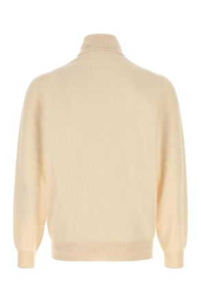 Brunello Cucinelli Burro+nebbia Exterior: Cashmere Maglieria Sweater