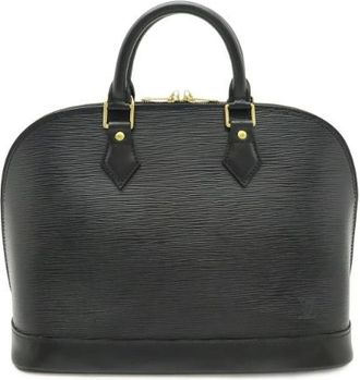Louis Vuitton Pre-owned Handbags, female, Black, Size: ONE SIZE Pre-owned Alma Epi Leather Handbag