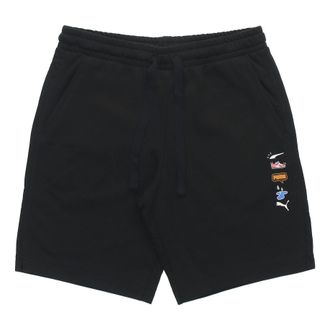 Puma Awareness Athleisure Casual Sports Drawstring Breathable Shorts Black 532036-01