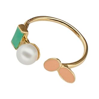 Aliita Petalos Flor Ring - female - ALIITA - Rings - Pink - 54 MM - Accessories
