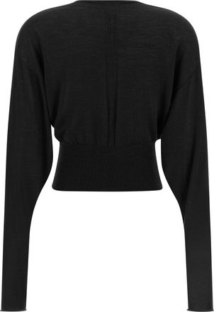 Rick Owens Womens Black Cotton Sweatshirt Clothing