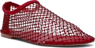Steve Madden Mino Womens Flat Shoes Cherry Red Rhinestone : 9.5 M, Synthetic
