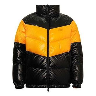 New Balance Reversible Puffer Coat Asia Sizing Black Yellow NP943013-MY
