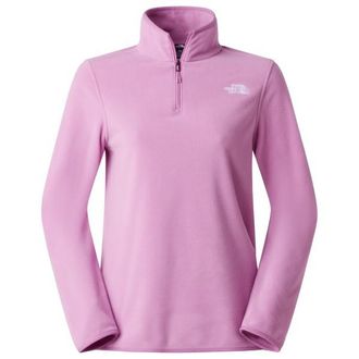The North Face Glacier Fleece 1/4 Zip Jacket Fleecepullover f&uuml;r Damen | rosa