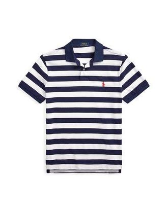 Ralph Lauren CUSTOM SLIM FIT STRIPED MESH POLO SHIRT